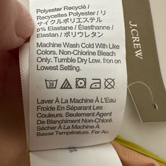 J.Crew Ribbed High-Rise Cheeky Bikini Bottom Swim Chartreuse Green Size XXL - Picture 4 of 6